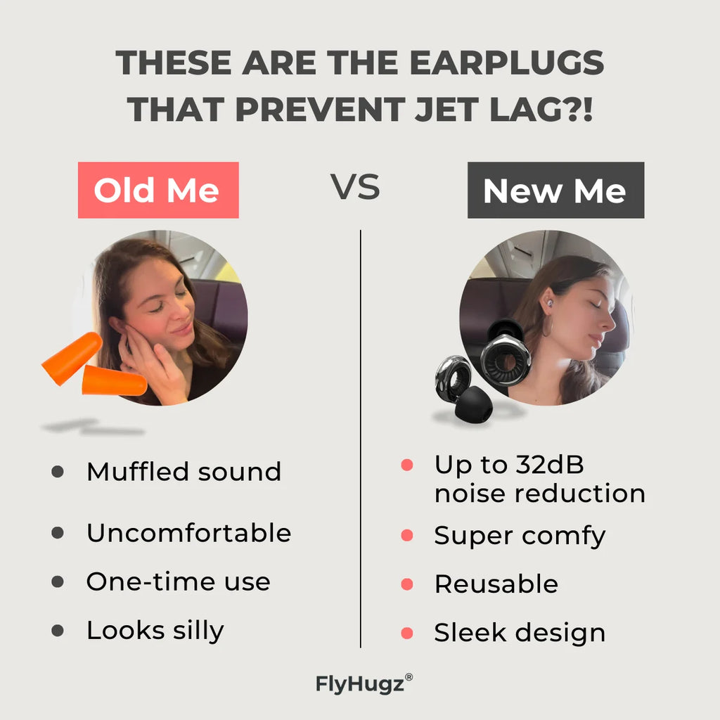 FlyHugz® Noise Reducing Travel Earplugs (Retail)