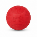 Pet Monkey Durable Rubber Dog Ball – Textured Interactive Chew & Fetch Toy for Dogs (Bite-Resistant, Non-Toxic, Red)