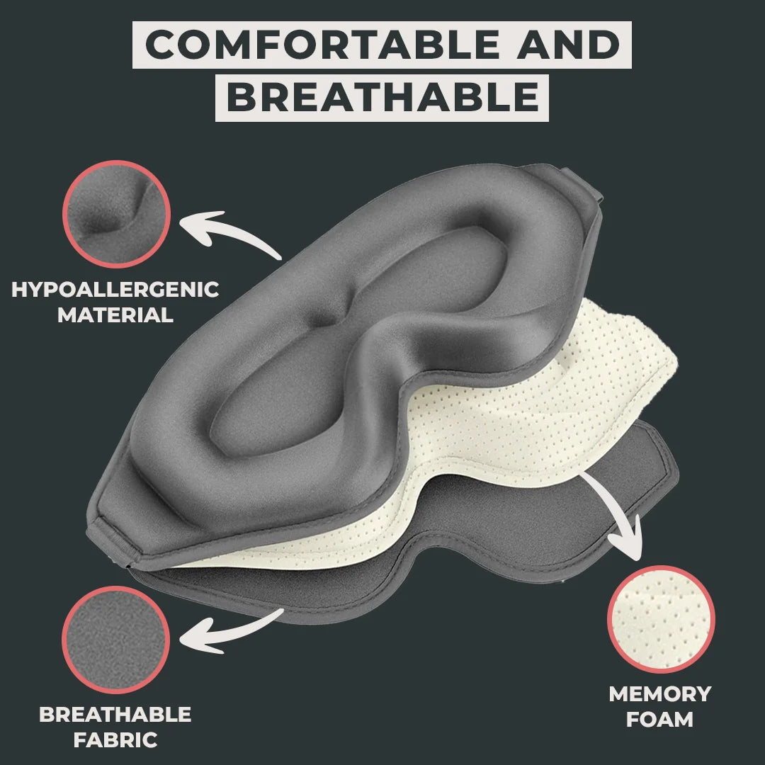 FlyHugz® Premium Sleep Mask (Retail)