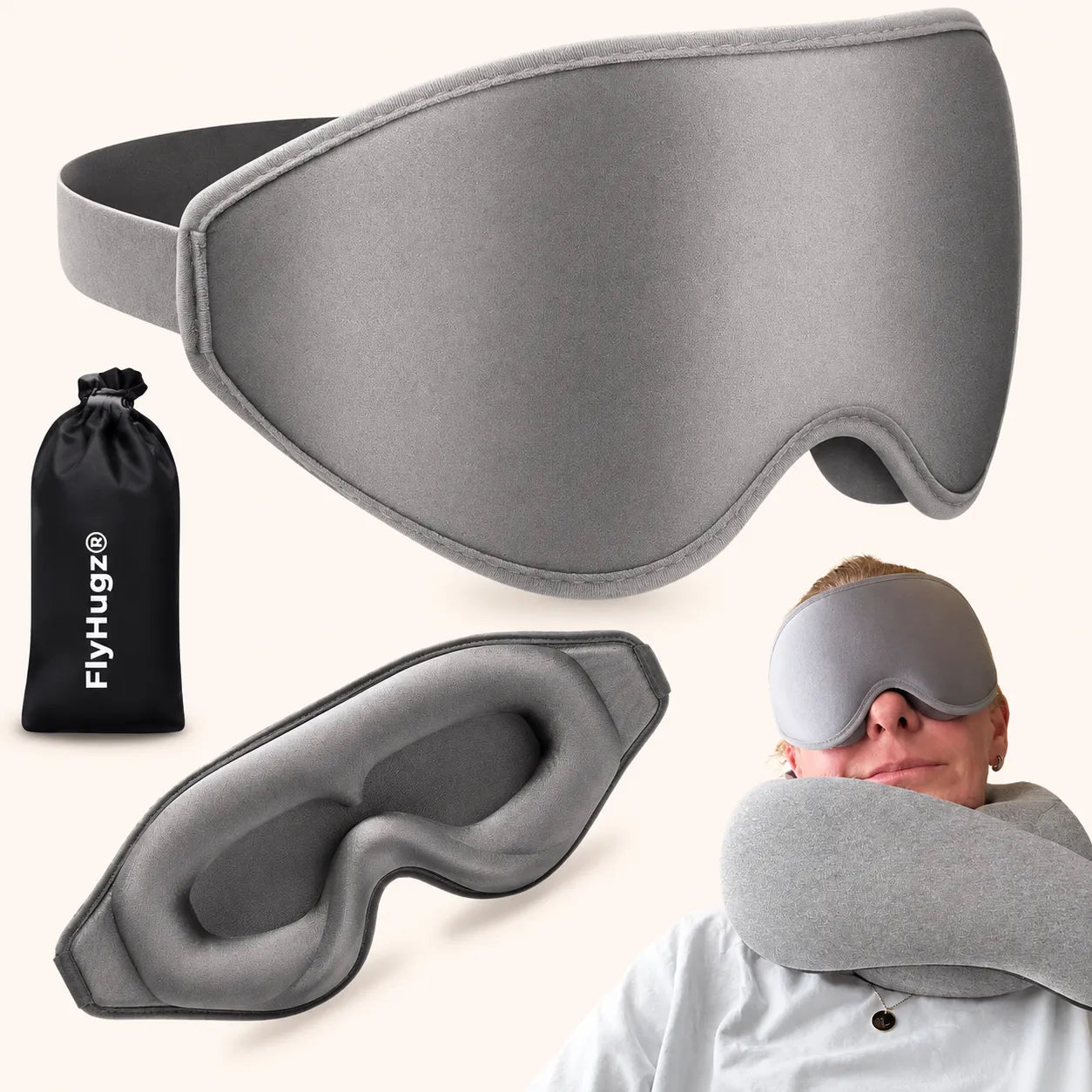 FlyHugz® Premium Sleep Mask