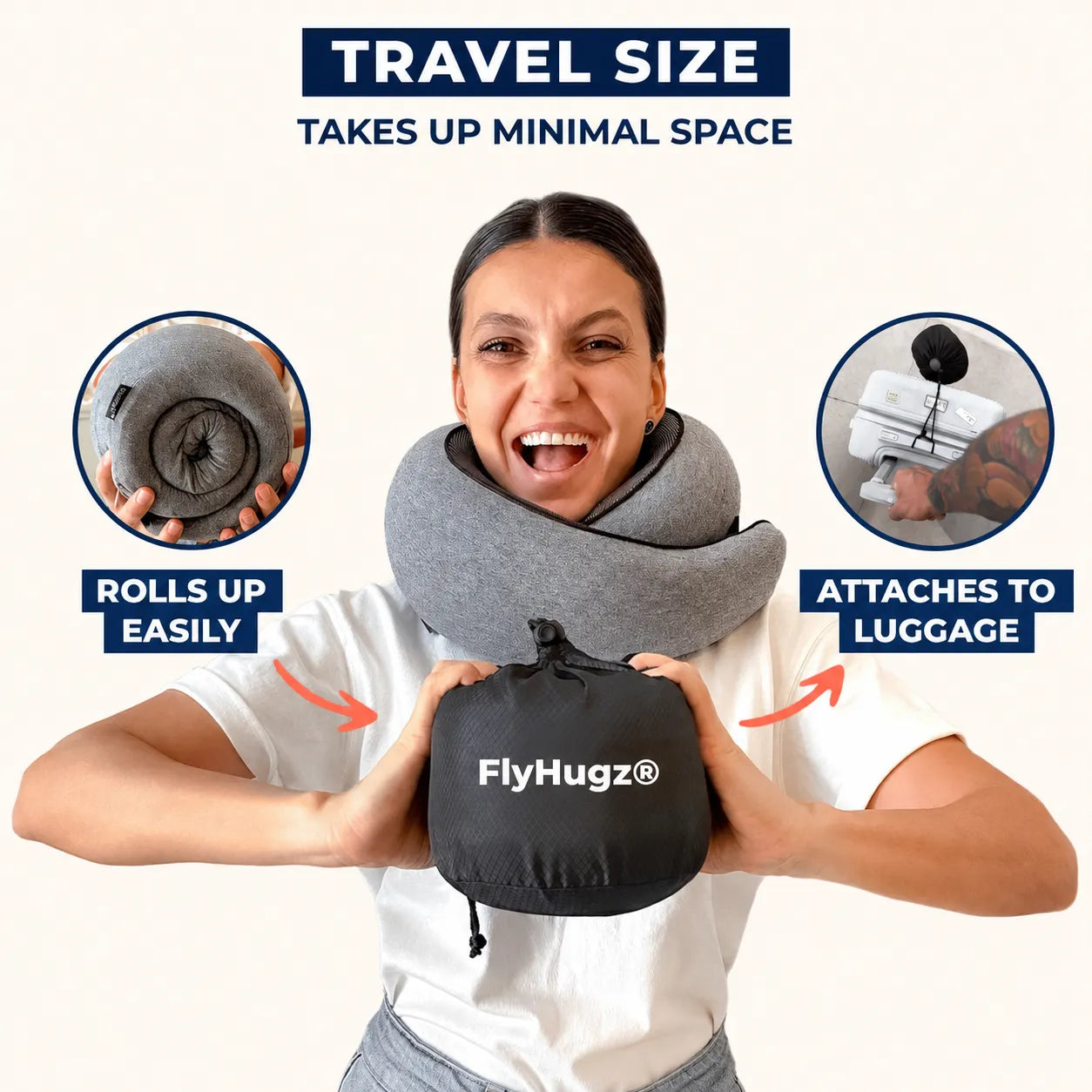The Original FlyHugz® Travel Pillow (Retail)