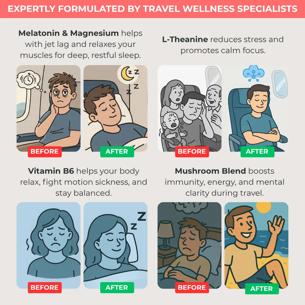 FlyHugz® Travel Sleep Gummies