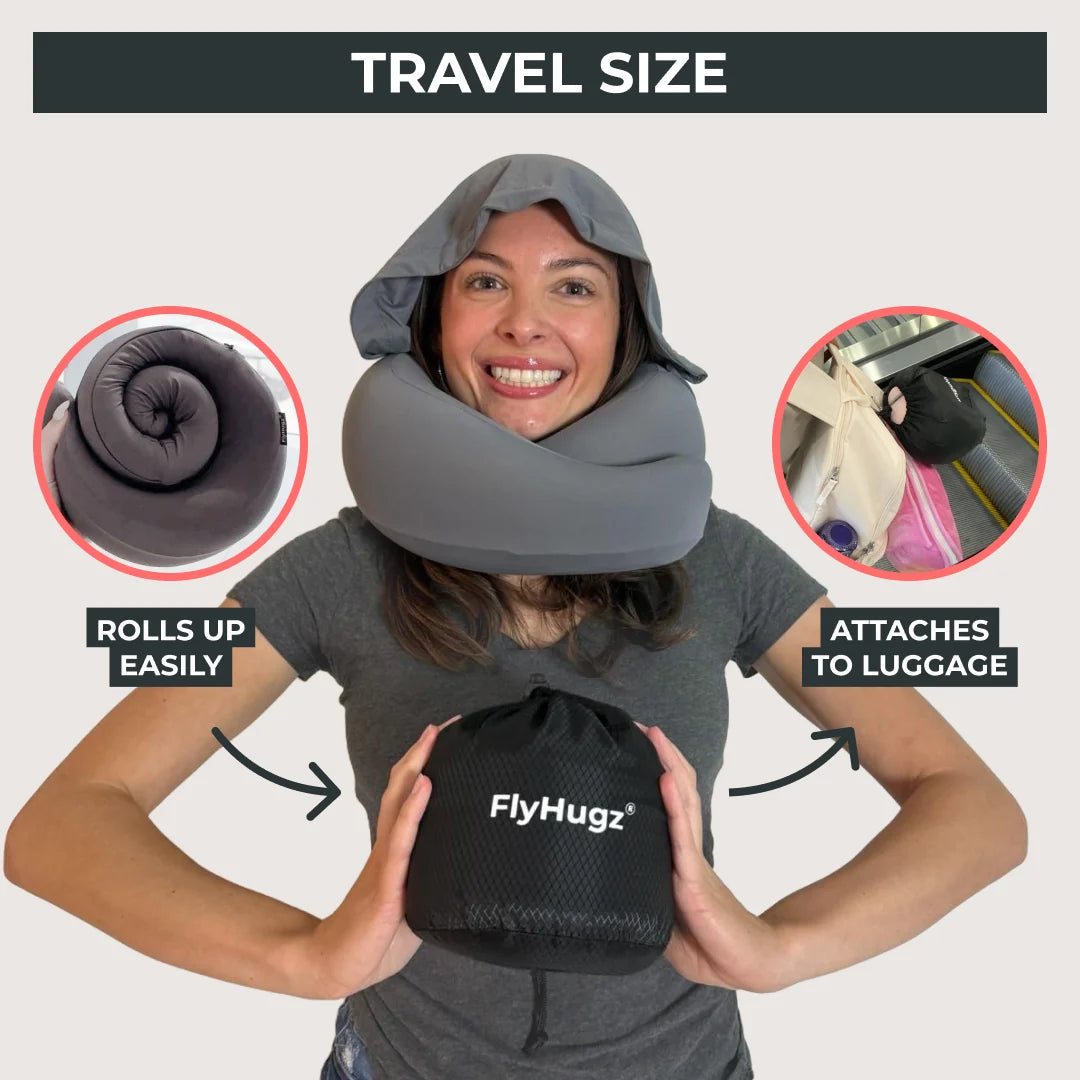 FlyHugz® 2.0 Hooded Travel Pillow (Retail)