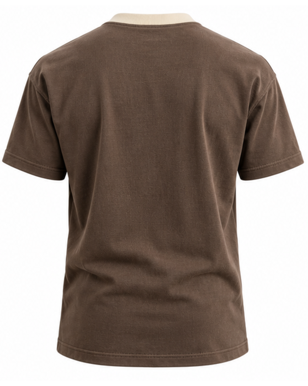 Back view of the clay brown heavyweight boxy T-shirt